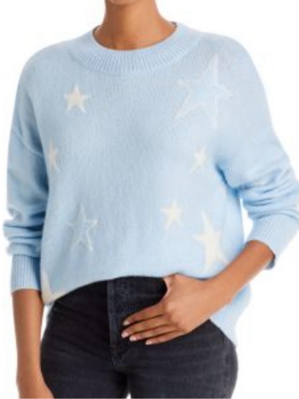 Rails Perci Powder Blue Stars Sweater
